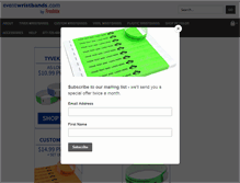 Tablet Screenshot of eventwristbands.com